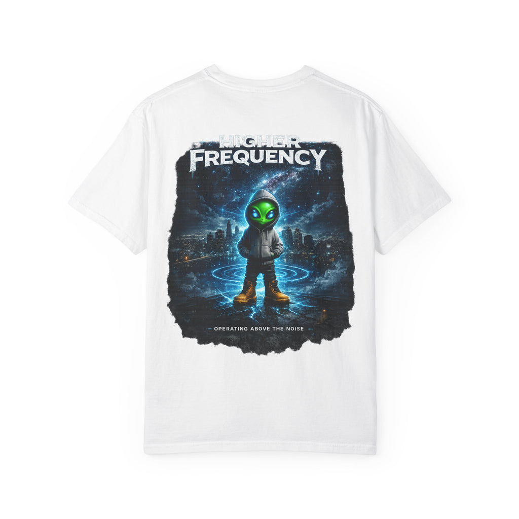 Alien Frequency Graphic T-Shirt — Retro Sci‑Fi UFO Tee