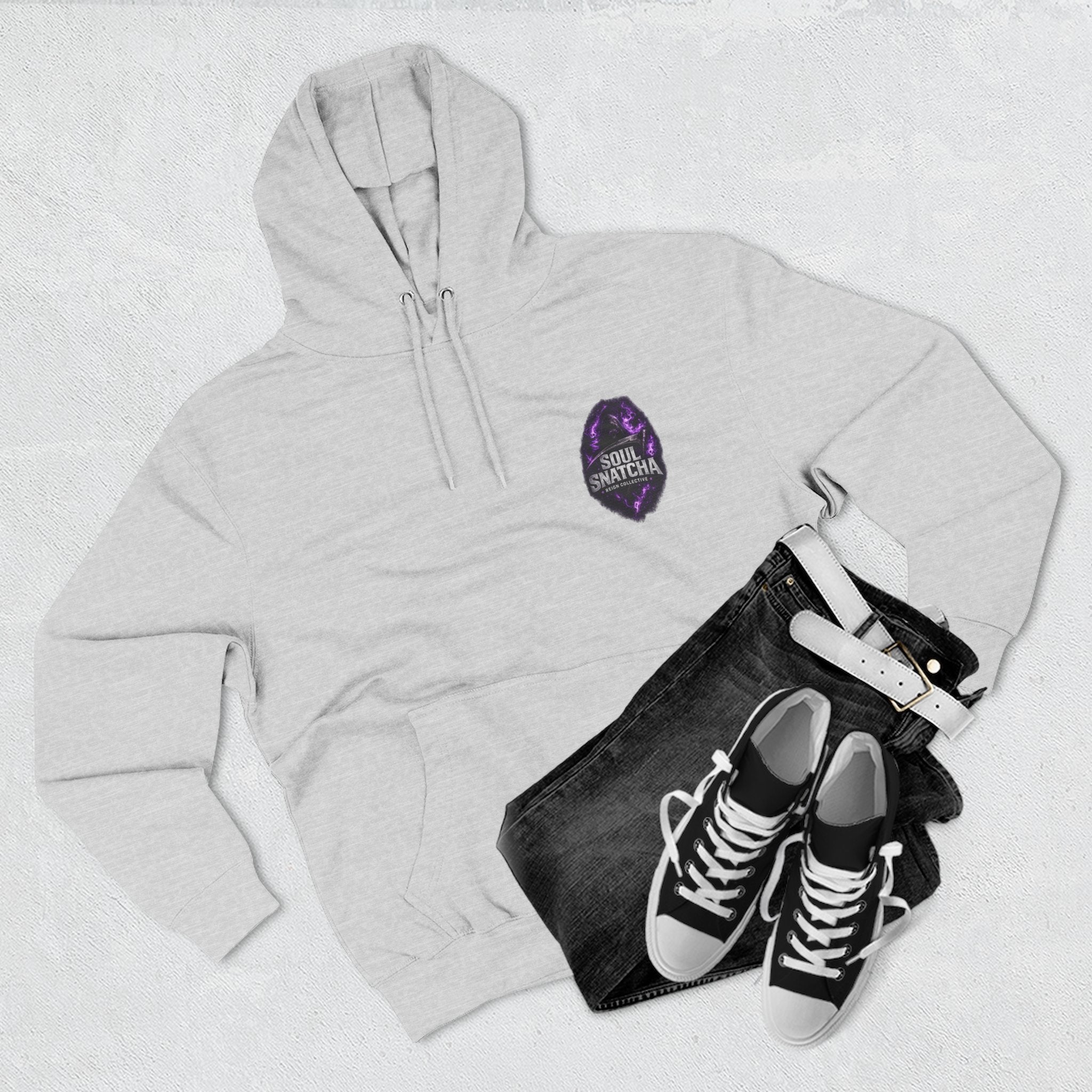 Soul Snatcha Hoodie — Dark Fantasy Grim Reaper Graphic Pullover