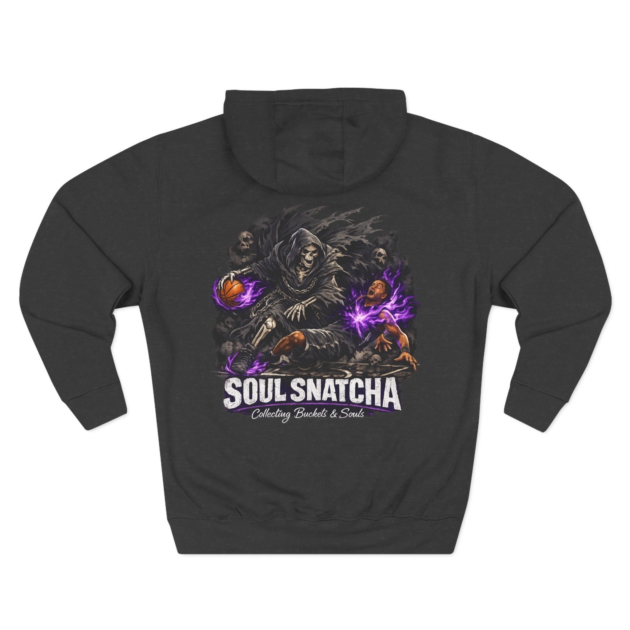 Soul Snatcha Hoodie — Grim Reaper Basketball Crossover Graphic Pullover