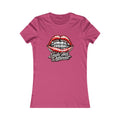 Lip Graphic Tee — “Smile Hits Different” Women's Casual Shirt