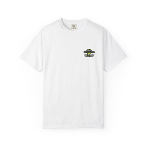 Alien Frequency Graphic T-Shirt — Retro Sci‑Fi UFO Tee