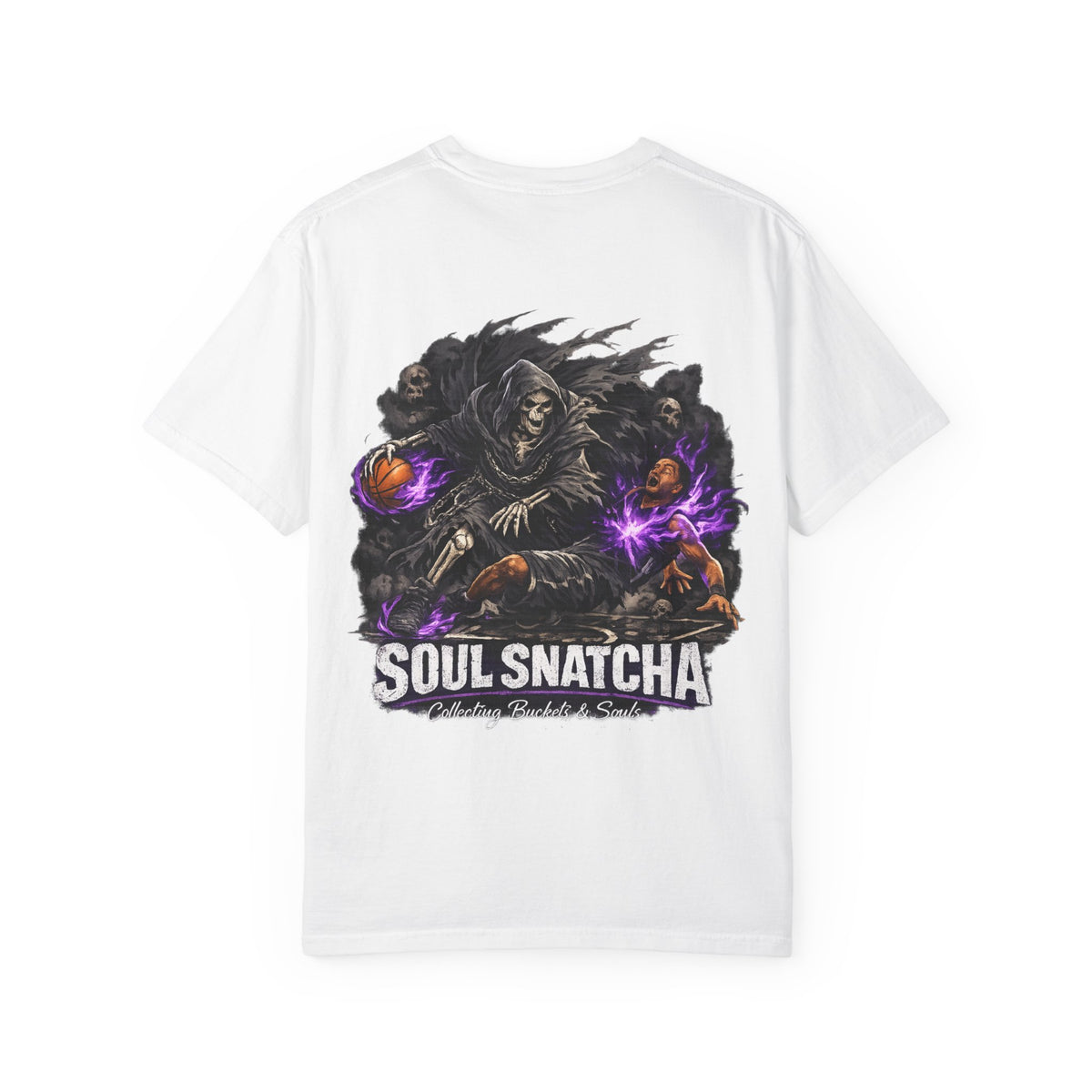 Soul Snatcha Basketball T-Shirt — Grim Reaper Basketball Crossover Graphic Tee