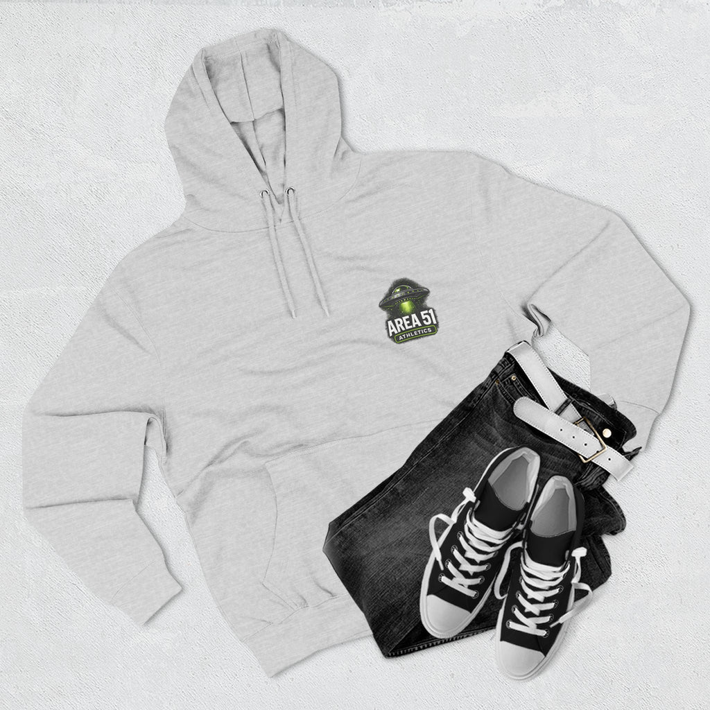 Different Breed Alien Hoodie — Area 51 Graphic Fleece Pullover