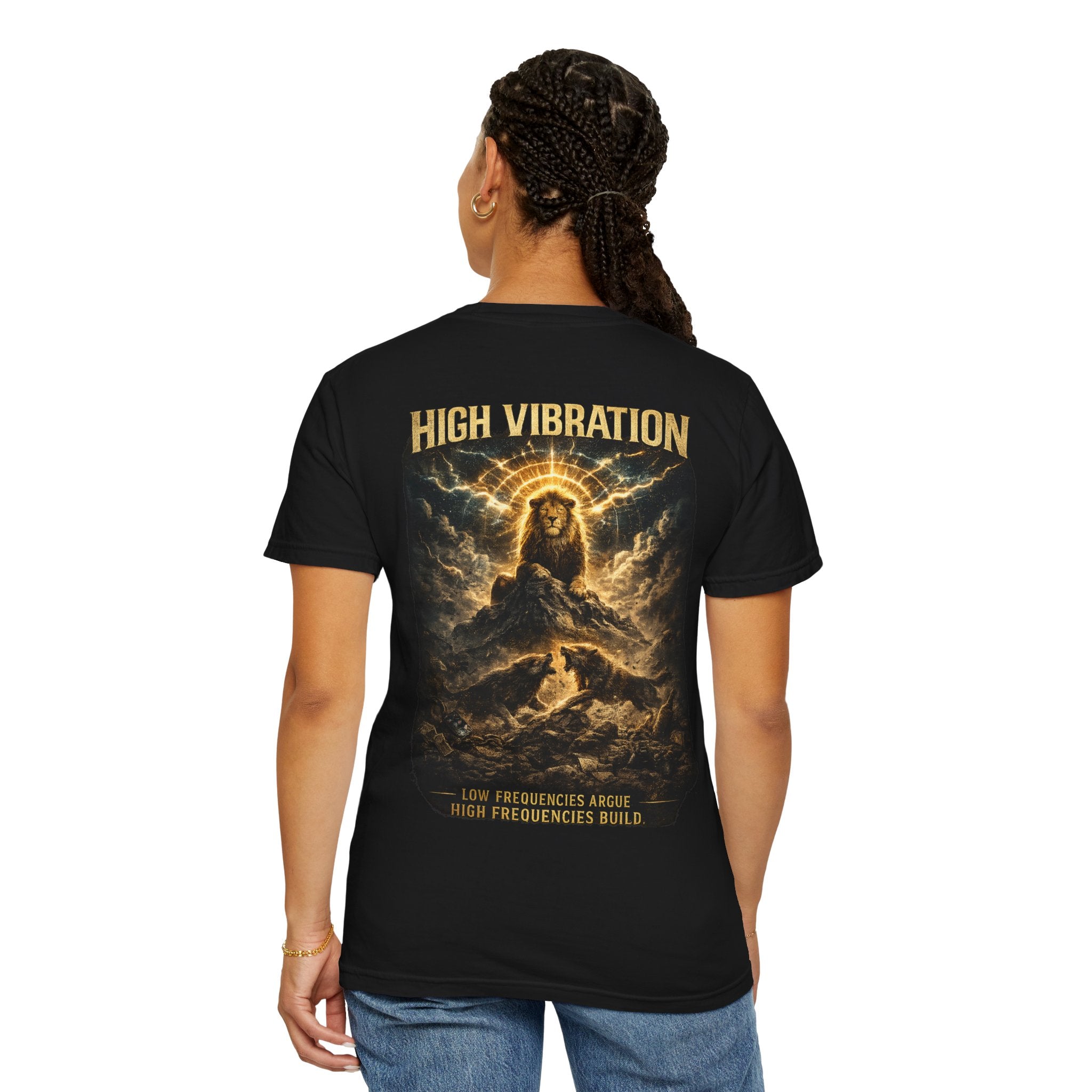 High Vibration T-Shirt — Spiritual Lion Graphic Tee