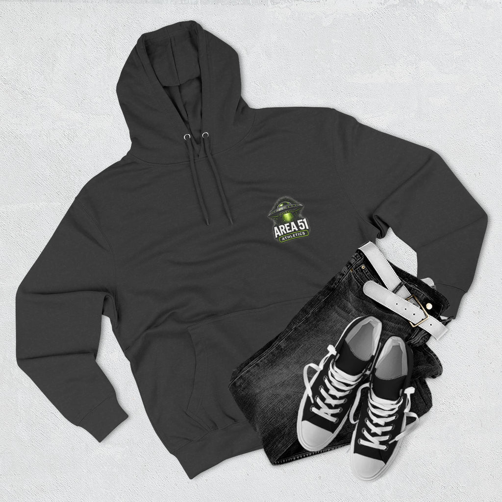 Different Breed Alien Hoodie — Area 51 Graphic Fleece Pullover