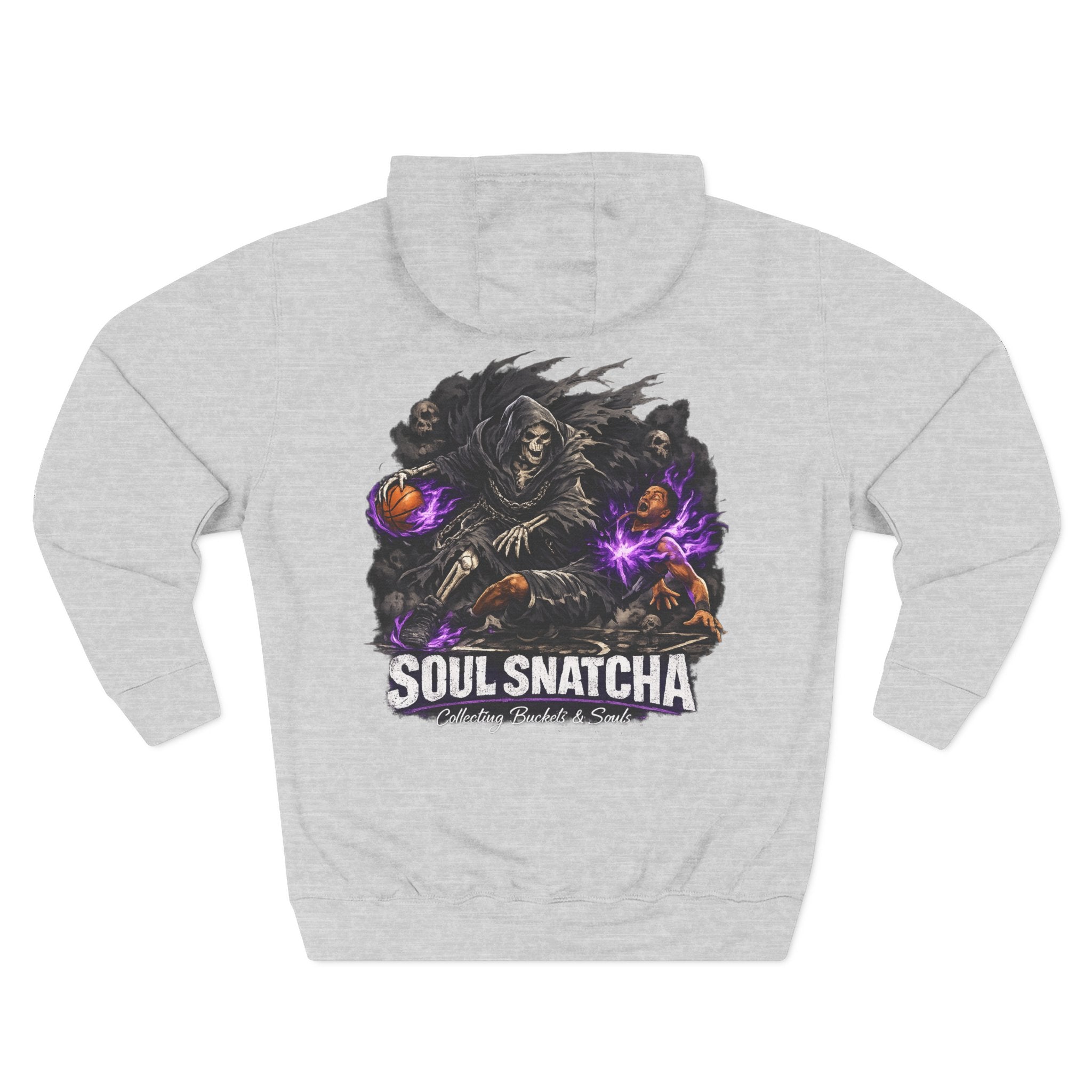 Soul Snatcha Hoodie — Grim Reaper Basketball Crossover Graphic Pullover