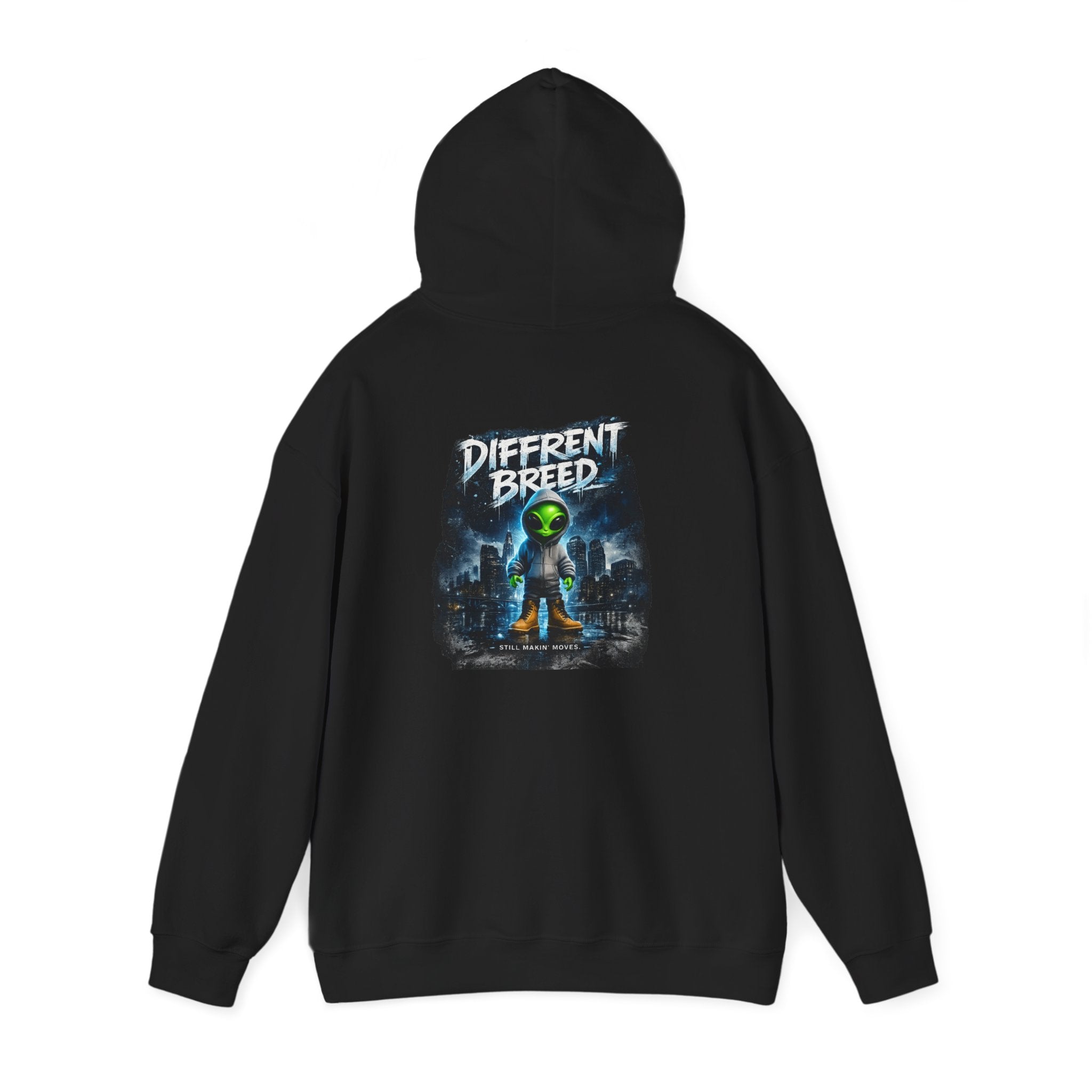 Area 51 "Different Breed" Alien Hoodie – Sci‑Fi Graphic Pullover
