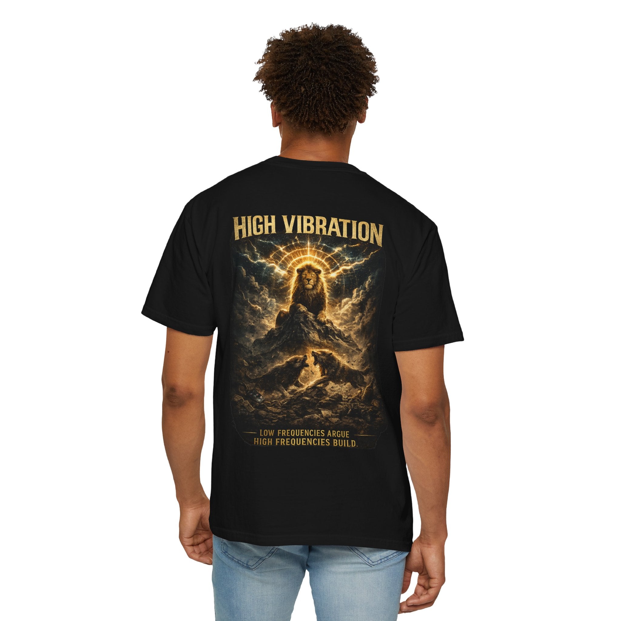 High Vibration T-Shirt — Spiritual Lion Graphic Tee