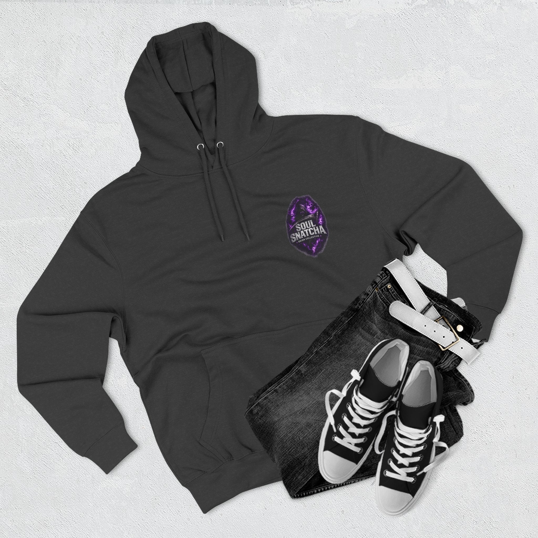 Soul Snatcha Hoodie — Dark Fantasy Grim Reaper Graphic Pullover
