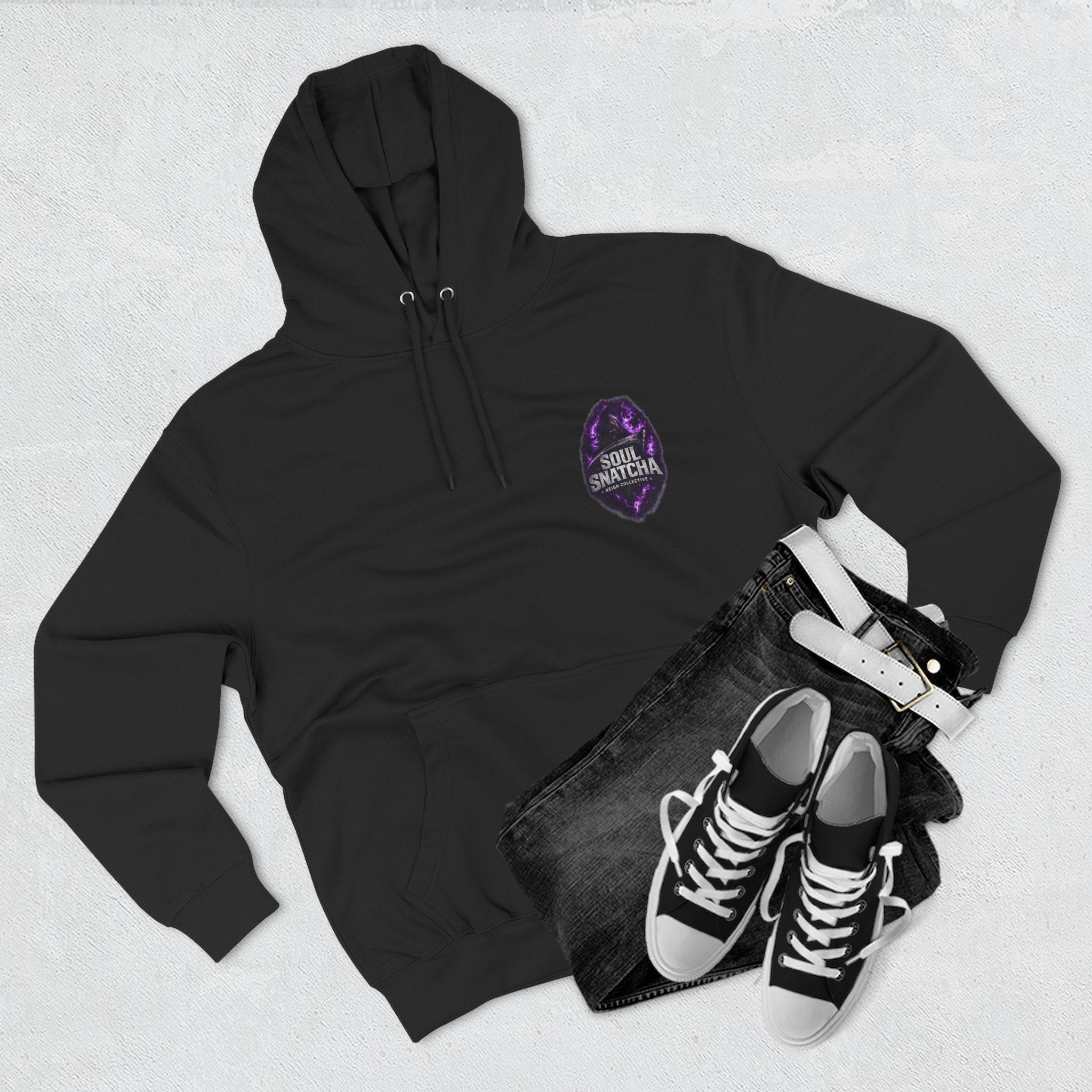 Soul Snatcha Hoodie — Dark Fantasy Grim Reaper Graphic Pullover