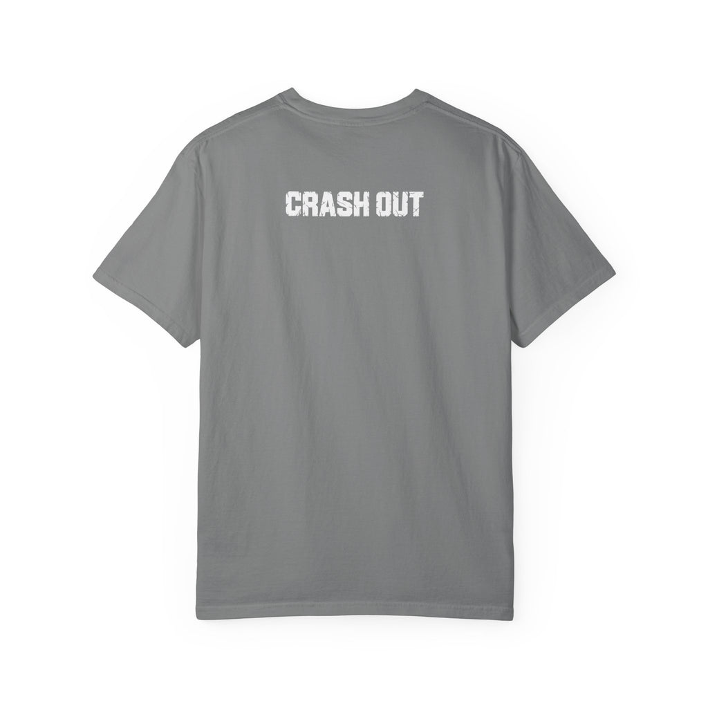 Gray | Crash Out shirt, back view